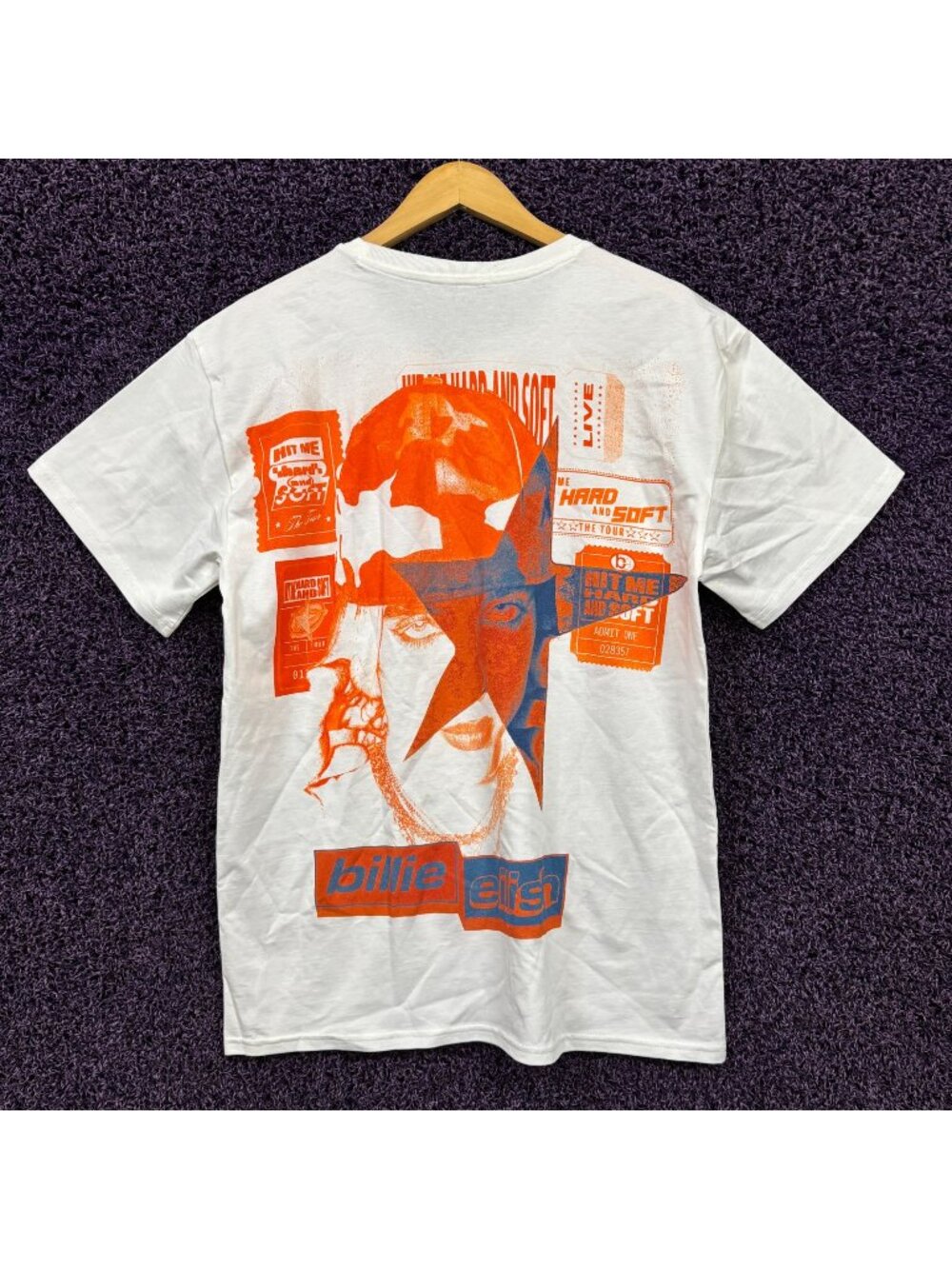 Billie Eilish Hit Me Hard And Soft Tour UO Exclusive T-Shirt Size Large